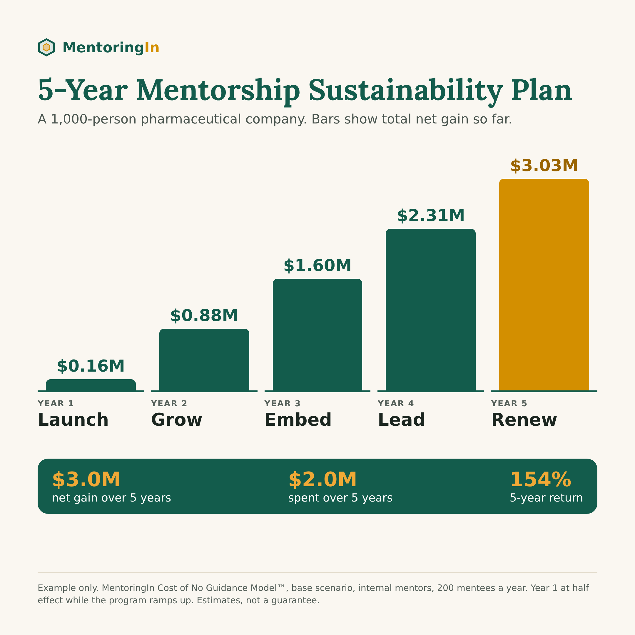 5-Year Mentorship Sustainability Plan